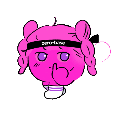 zero_base giphyupload 피곤 공부 과제 Sticker