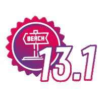 Beach California Sticker by Malibu Half Marathon & 5K