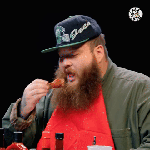 Action Bronson eats wings