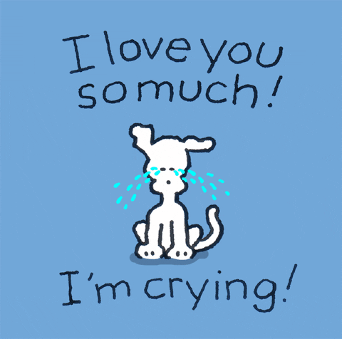 I Love You Crying GIF by Chippy the Dog