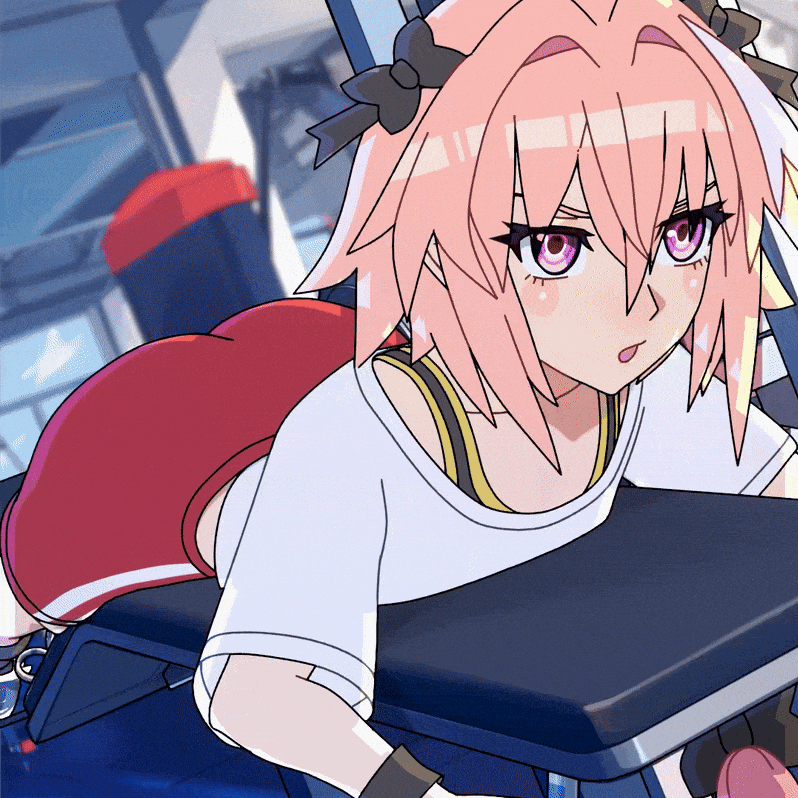 amplected anime gym fate astolfo GIF