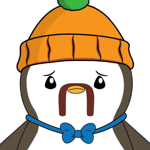 Shocked No Way Sticker by Pudgy Penguins