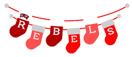 Merry Christmas Sticker by UNLV