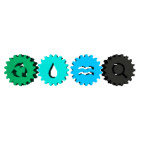 ETL etlfe etl fluid experts etl cog spin etl logo Sticker