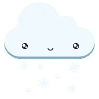 mooimentha snow winter cloud snowing Sticker