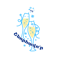 Champagne Sticker by VTB Bank Armenia