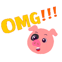 pig wow Sticker by Fazendinha da Zelda