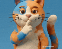 Cute Cat Be Quiet GIF