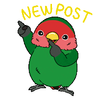 M-Family new post bird 新しい lovebird Sticker