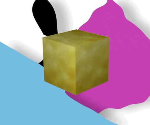markerpolloy gold cube GIF