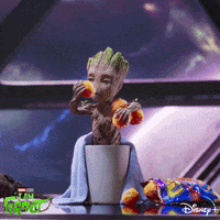 I Am Groot Eating GIF by Disney+