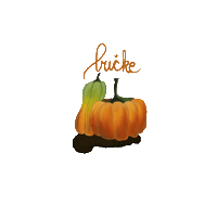 Orange Autumn Sticker
