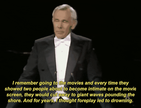drowning johnny carson GIF by The Academy Awards
