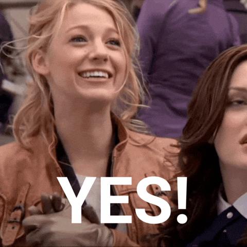 So Excited Yes GIF by Blake Lively Fan