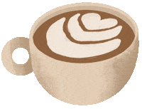 Heart Coffee Sticker by lakenbiletskiart