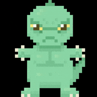 GingerBreadGirl godzilla GIF
