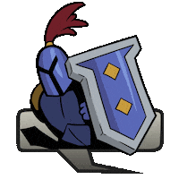 Arrows Knight Sticker by Heavy Metal Machines