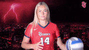 stjohnsredstorm st johns red storm stjohns ball toss GIF