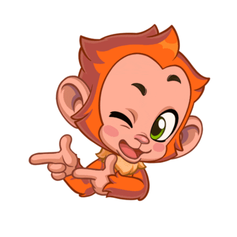 Monkey Cooking Sticker by MYTONA