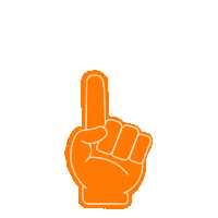 orange cheering Sticker by Baker University