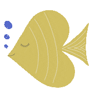 Themessycreative water fish bubbles fishy Sticker
