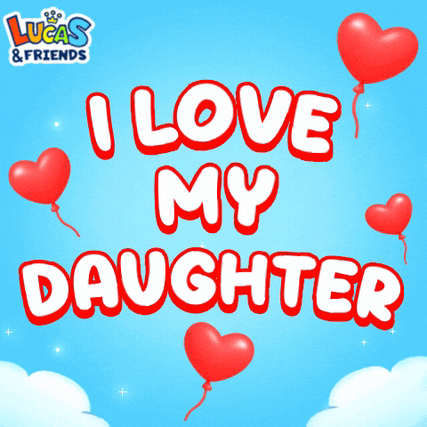 Daddys Girl Mothers Love GIF by Lucas and Friends by RV AppStudios