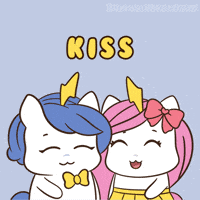 First Kiss Love GIF by Brave Unicorn