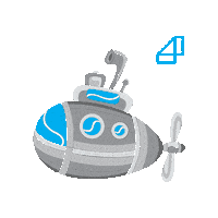 Sub Submarine Sticker by Becreative Marketing