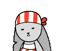 Spaced Out Rabbit Sticker