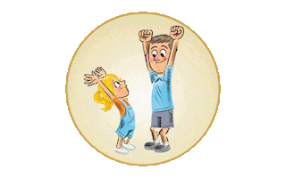 Happy Jump For Joy Sticker by Simon Kids