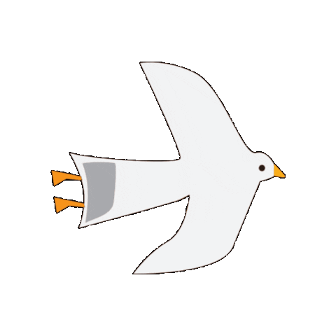 Seagull Sticker by Toby tiger