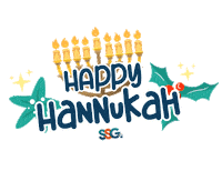 Hanukah Sticker by Support Services Group