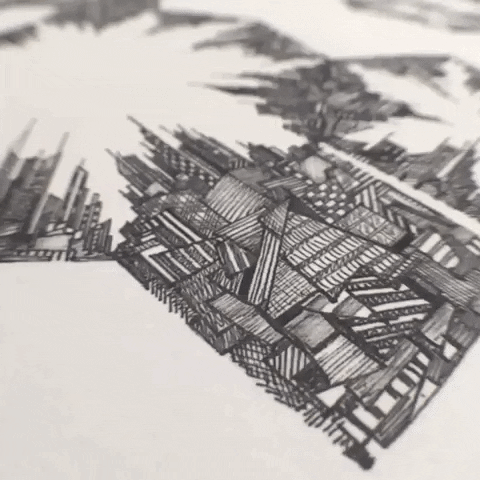 close up artist GIF by Alex Evans Art