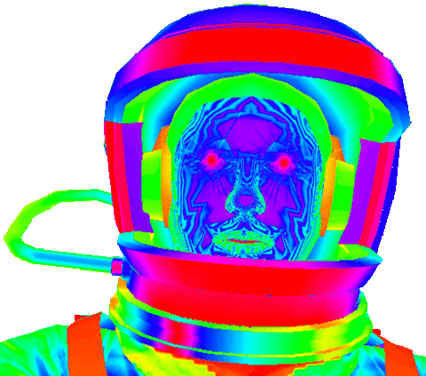 Art Astronaut Sticker by badblueprints