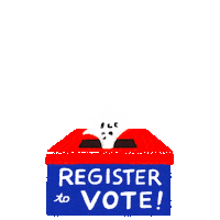 Register To Vote Black Lives Matter Sticker by INTO ACTION