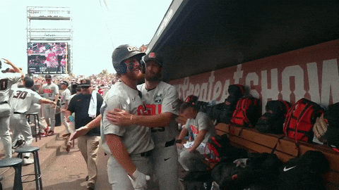 Home Run Smile GIF by NCAA Championships