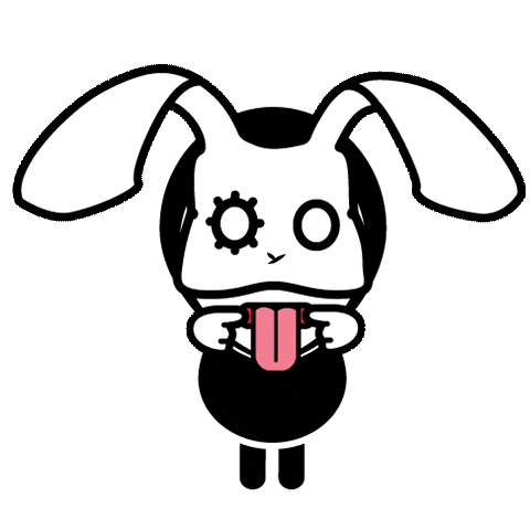 Bunny Tongue Sticker