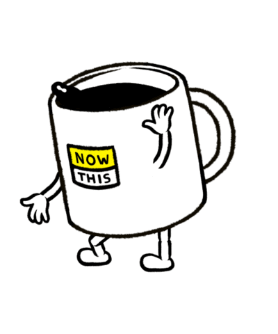 Coffee Dancing Sticker by NowThis 