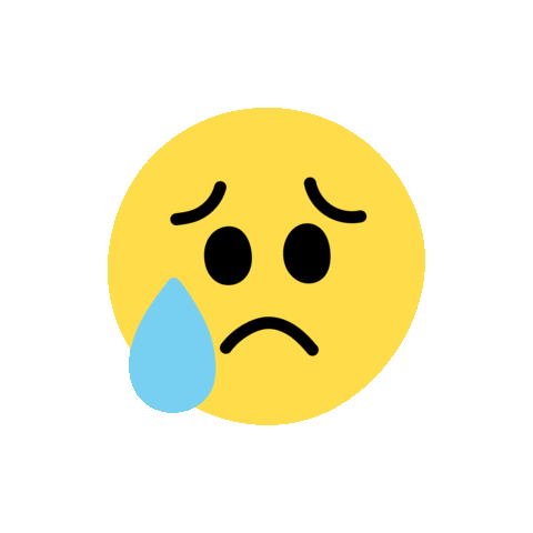 Sad Emoji Sticker by Marcela Illustrates