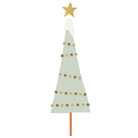 Sparkling Christmas Tree Sticker by Collectiv Warehouse