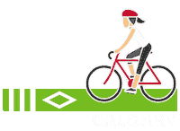 cityofcalgary bike cycling cycle calgary Sticker