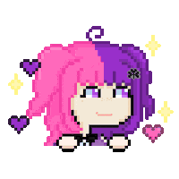 Pixel Girl Sticker