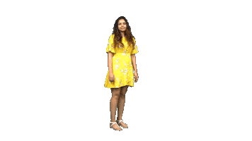 Team Mm Yellow Dress Sticker by MissMalini