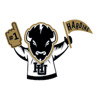 Gold Banner Sticker by Harding University