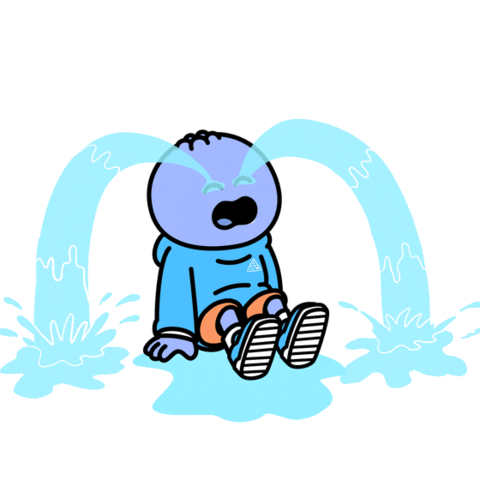 Why Me No Sticker by Kudaberi