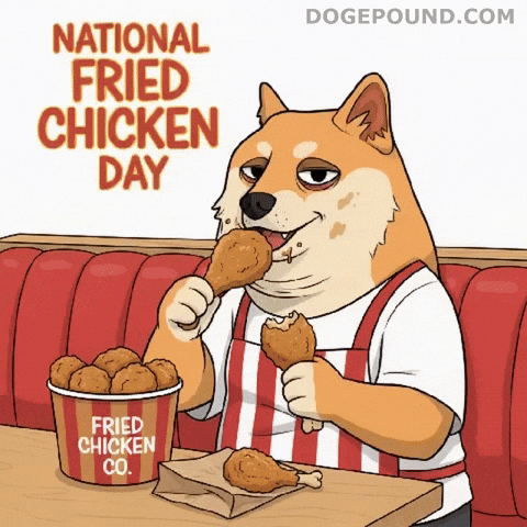 Happy Fried Chicken GIF by Doge Pound