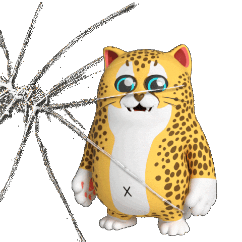 Mad Cat Sticker by Liberty Cats Emojis