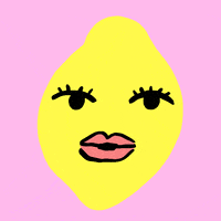 Inaphima cute yellow wink character GIF