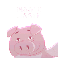 Flying Pig Dancing Sticker by PositivelyPigasus