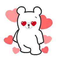 snow love Sticker by Shiny bear